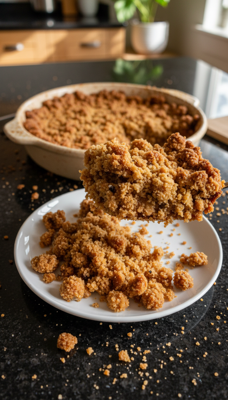 Vanilla Bean Brown Sugar Crumble