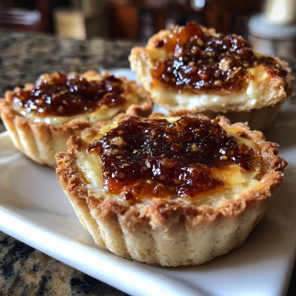 Brie and Fig Jam Tartlets