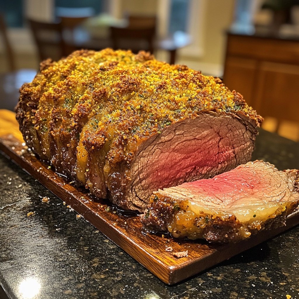 Prime Rib with Herb Crust