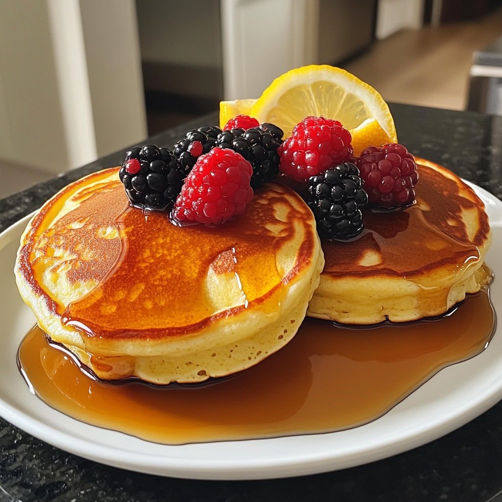 Meyer Lemon Ricotta Pancakes