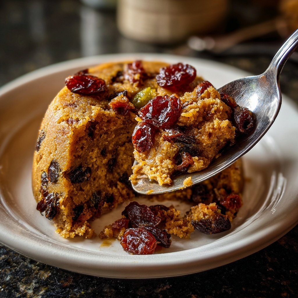 Vegan Christmas Pudding with Brandy