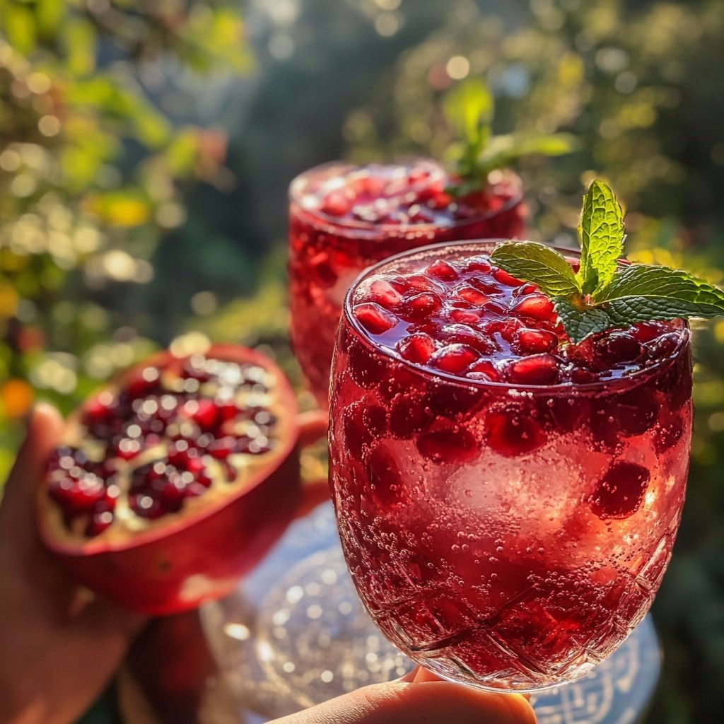 Pomegranate Vodka Spritz Cocktail Recipe