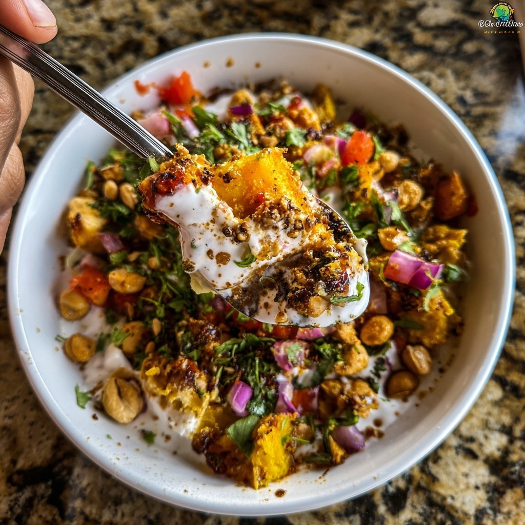 Peanut Cheese Chaat Indian Snack