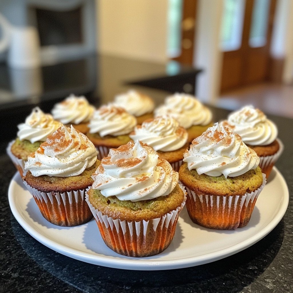 Zucchini Carrot Spice Cupcakes