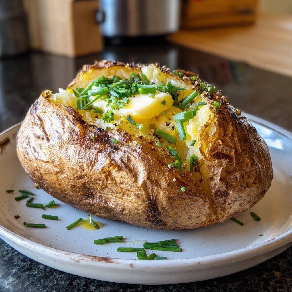 Perfect Baked Potato Crispy Golden
