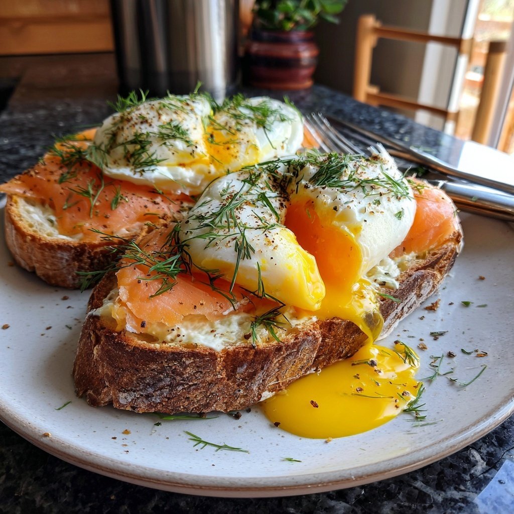 Smoked Salmon Egg Toast