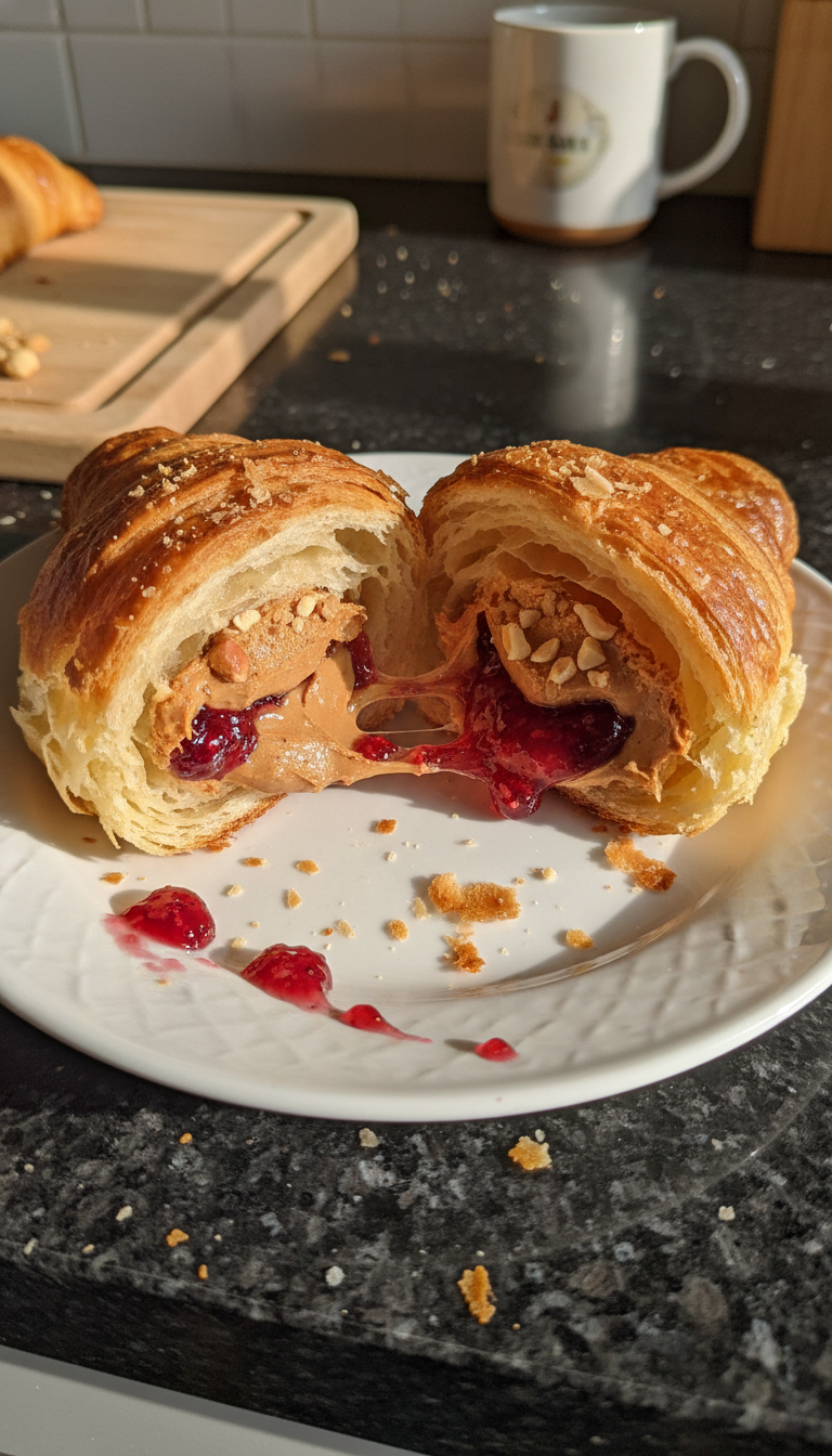 Peanut Butter and Jelly Croissant