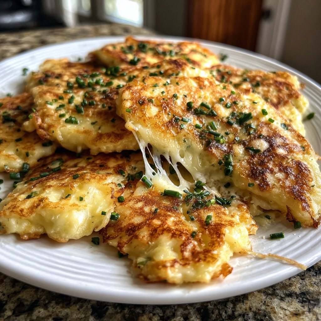 Cheese And Chives Pancakes