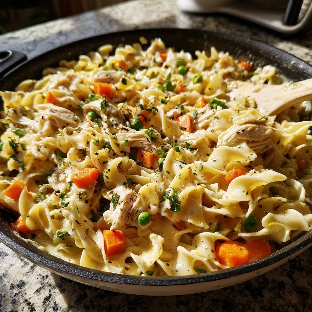 Easy Chicken and Noodles in One Pot