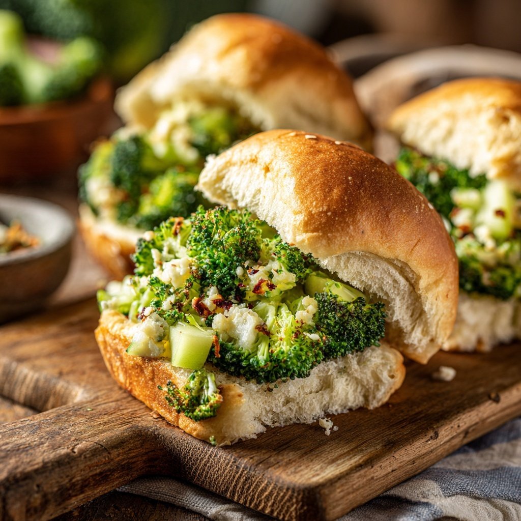 Tangy Broccoli Apple Sliders