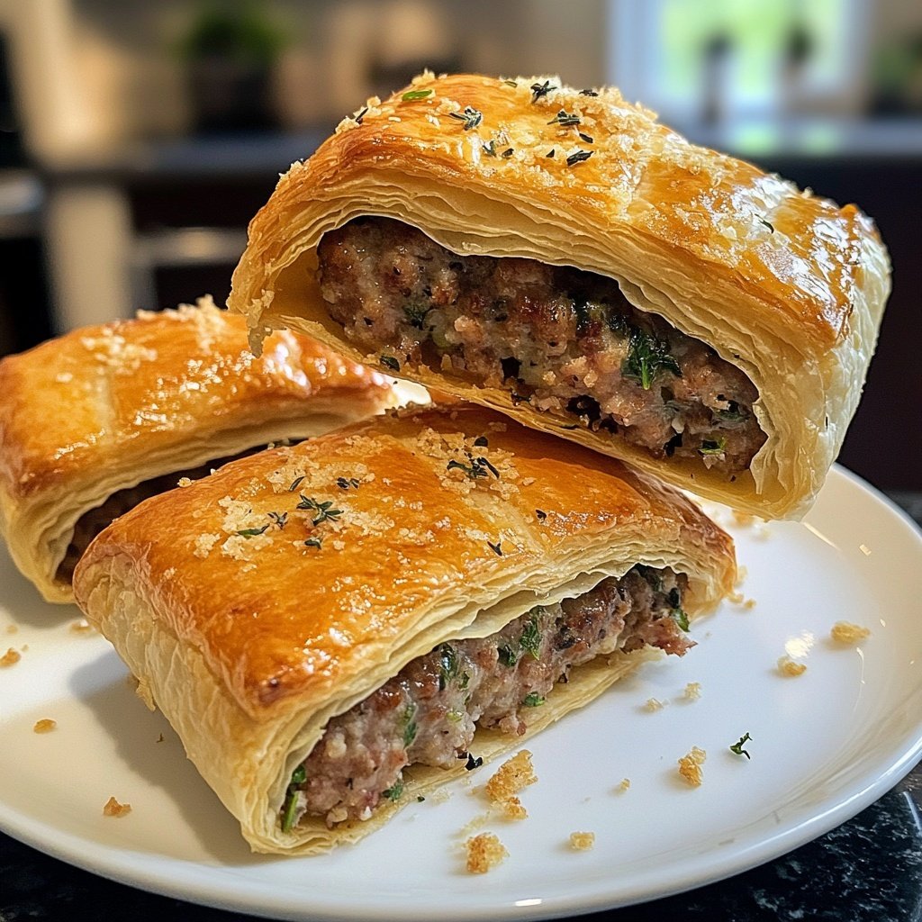 Puff Pastry Sausage Rolls