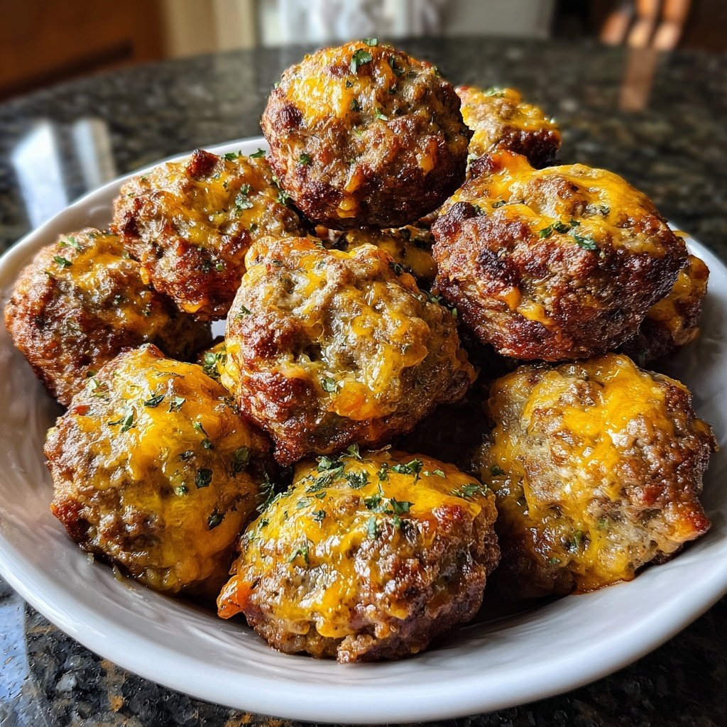 Sausage Balls with Red Lobster Biscuit Mix